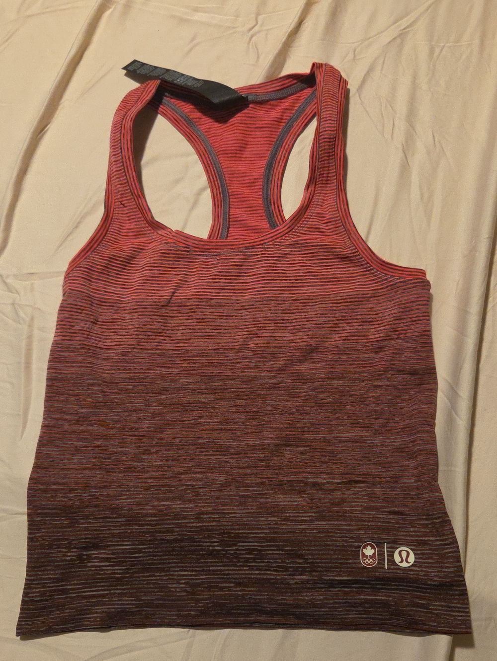 lululemon athletica red ombre racerback tank